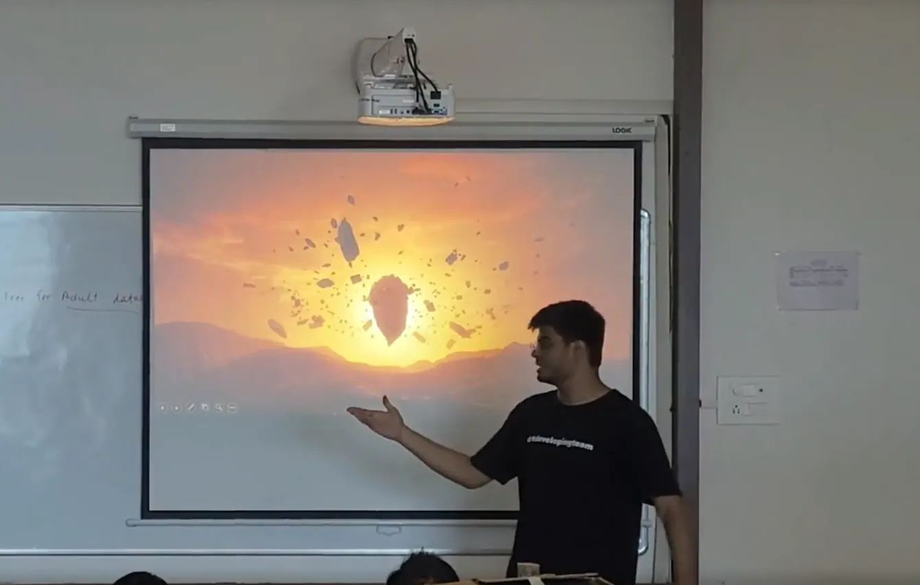 Showing AI-generated imagery on the classroom screen